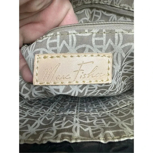 Marc Fisher Embossed Croc Faux Leather Large Tote Purse - Picture 9 of 10